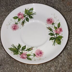 Vintage Staffordshire Crown Fine Bone China  Saucer